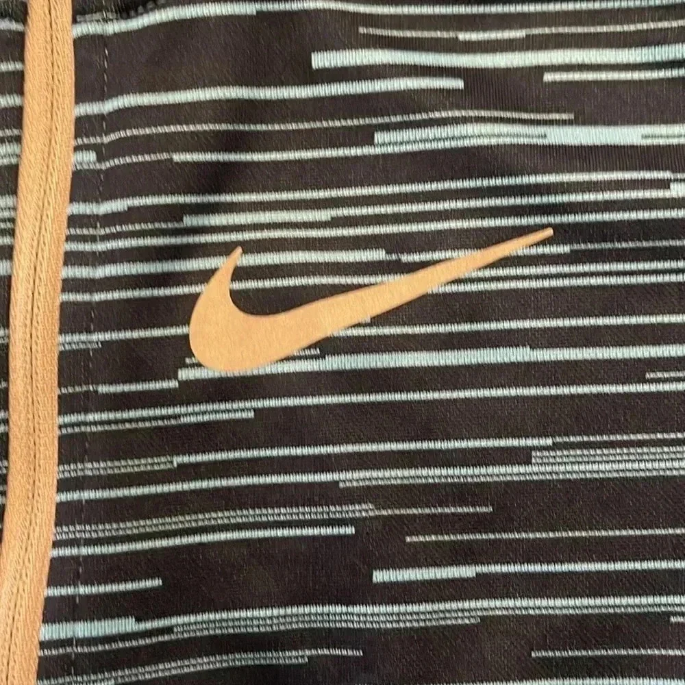 Nike Running blue and black striped shirt size XS